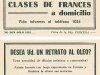 Petites annonces publiées par Maniez, Costa Rica ? années 1950 ?