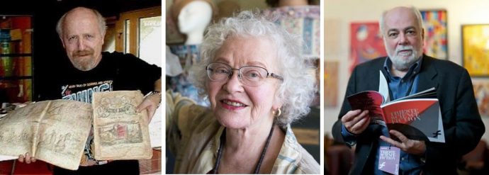 Bob Beerbohm (1952-2024), Trina Robbins (1938-2024) et Alfredo Castelli (1947-2024)