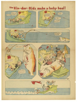 Lyonel Feininger, “The Kin-der-Kids Make a Lucky Haul !”, The Chicago Sunday Tribune, 1906.