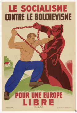07 Affiche par Daix, "Le socialisme contre le bolchevisme", 1942
