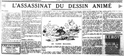 "L'assassinat du dessin animé", Au Pilori, 15 janvier 1942