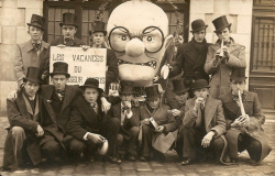 Carte postale, Mi-Carème à Cholet, 1937