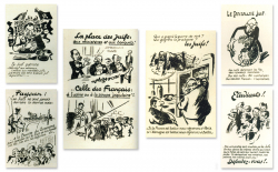 Série de cartes postales antisémites par Daix pour Le Franciste
