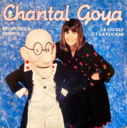 Pochette du 45 tours "Professeur Nimbus" chanté par  Chantal Goya, 1988