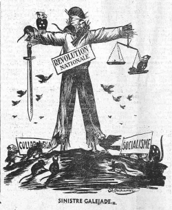 Illustration signée Duhamel, Le Franciste, 15 novembre 1941