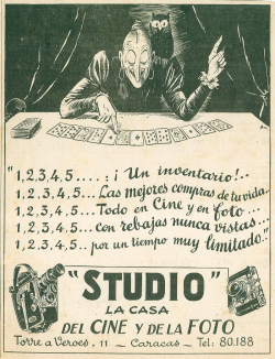 Publicité, Caracas, 1953