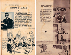 Seignolle Claude, "Une heure avec André Daix", Almanach 1938. Le Télégramme du Pas-de-Calais et de la Somme,