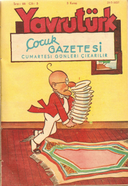 Nimbus couverture du journal pour enfants turque Yavruturk, 1937